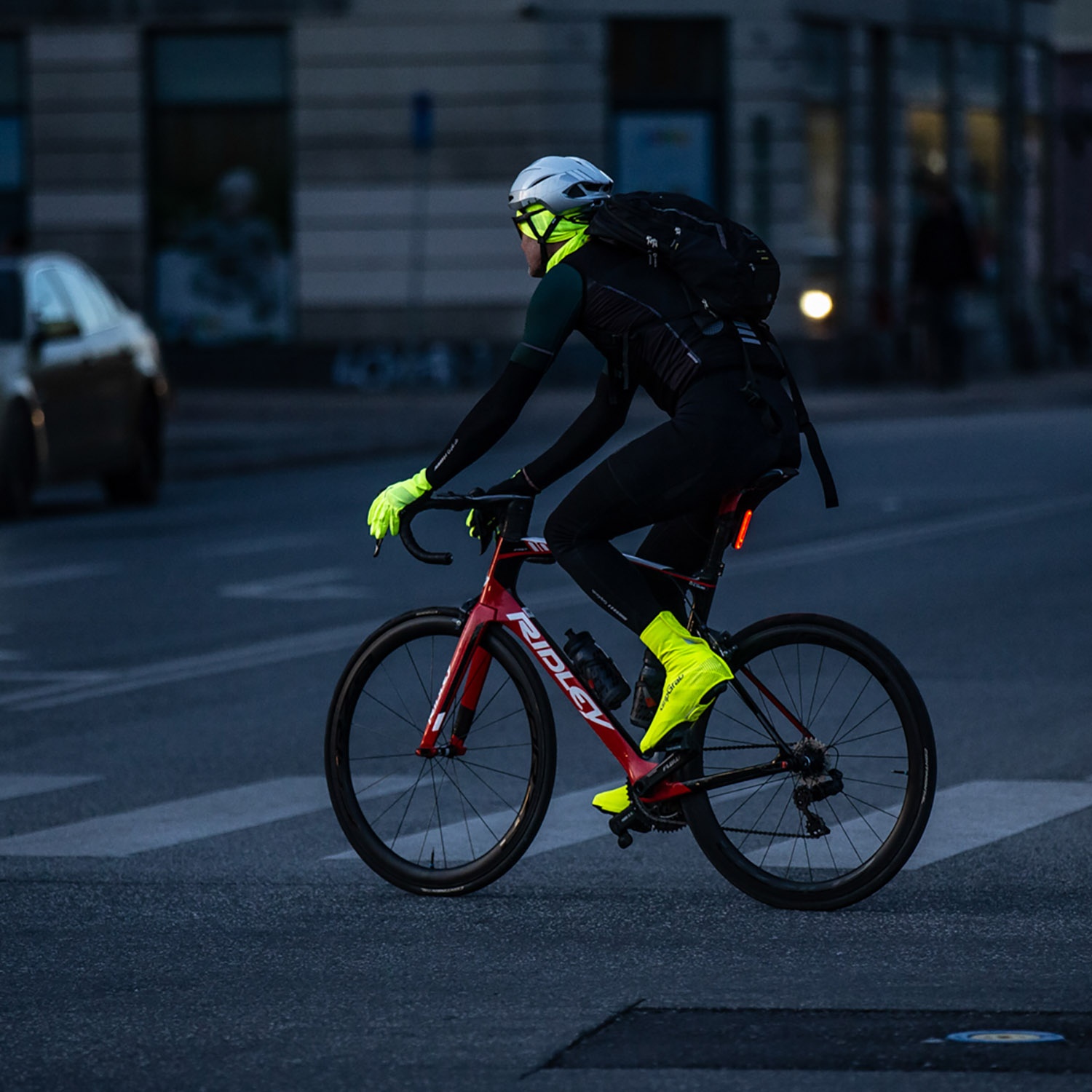 Beklædning - Cykelhandsker - GripGrab Ride Hi-Vis Vindtæt Vinterhandske - Hi-Vis Gul