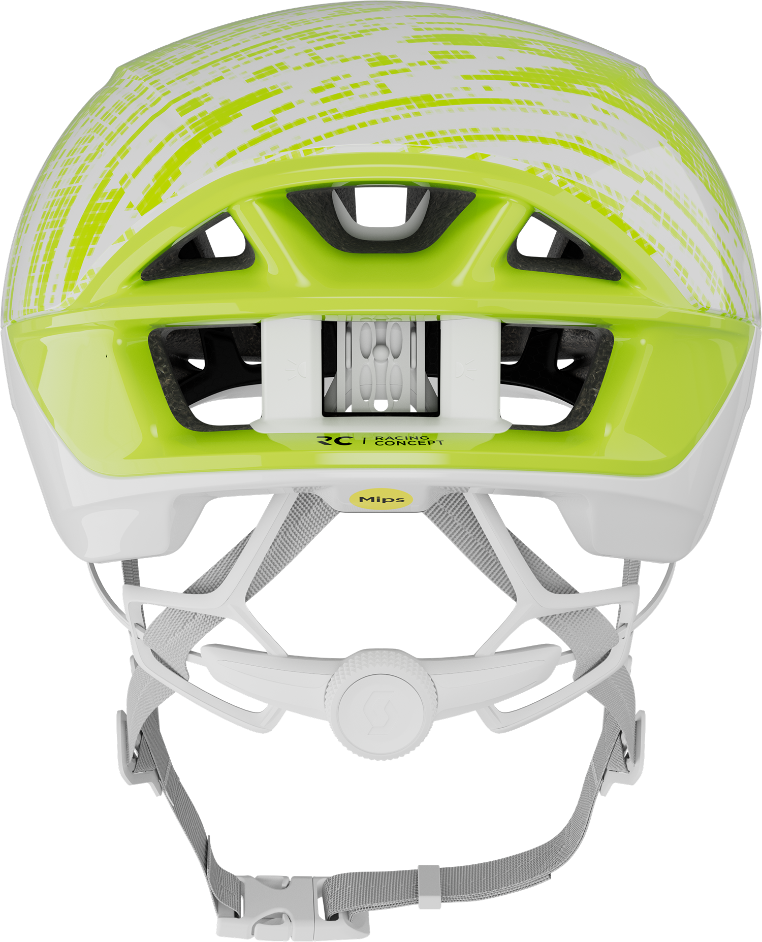 Beklædning - Cykelhjelme - Scott Cadence RC MIPS cykelhjelm - White/Sulphur Yellow