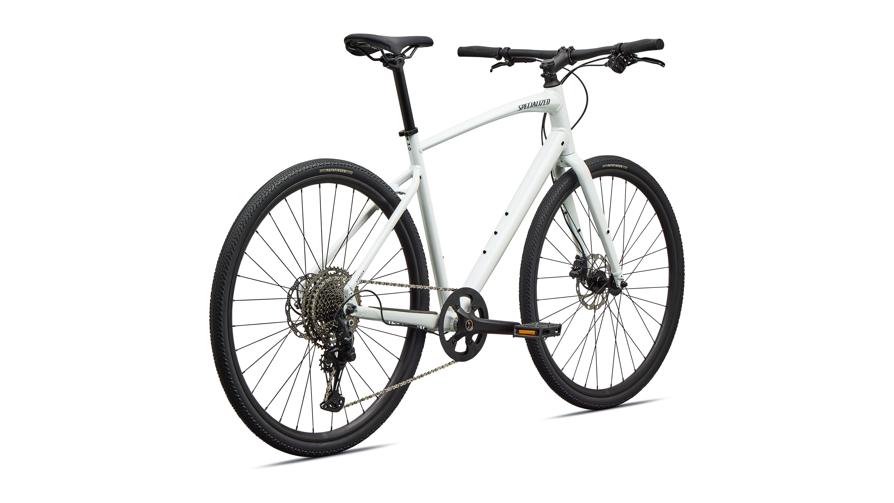 Cykler - Herrecykler - Specialized Sirrus X 3.0 2027 - Gloss Metallic White Silver / Metallic