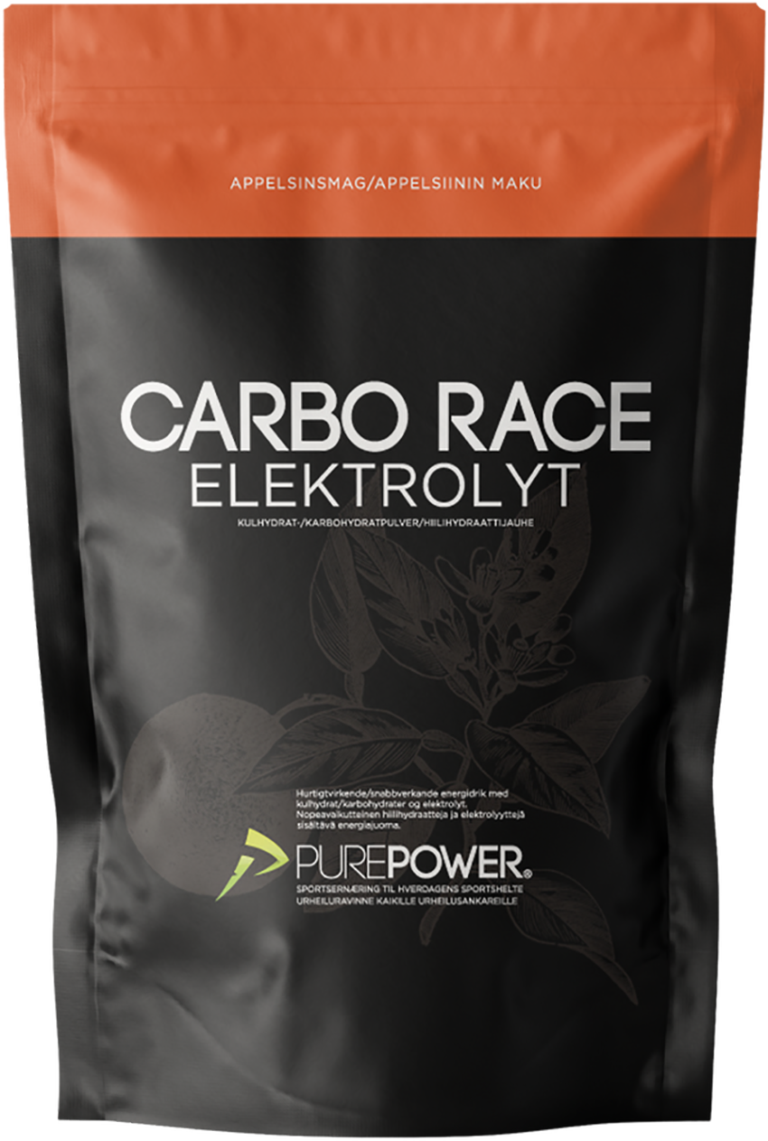 Purepower Carbo Race Elektrolyt Appelsin - 1kg