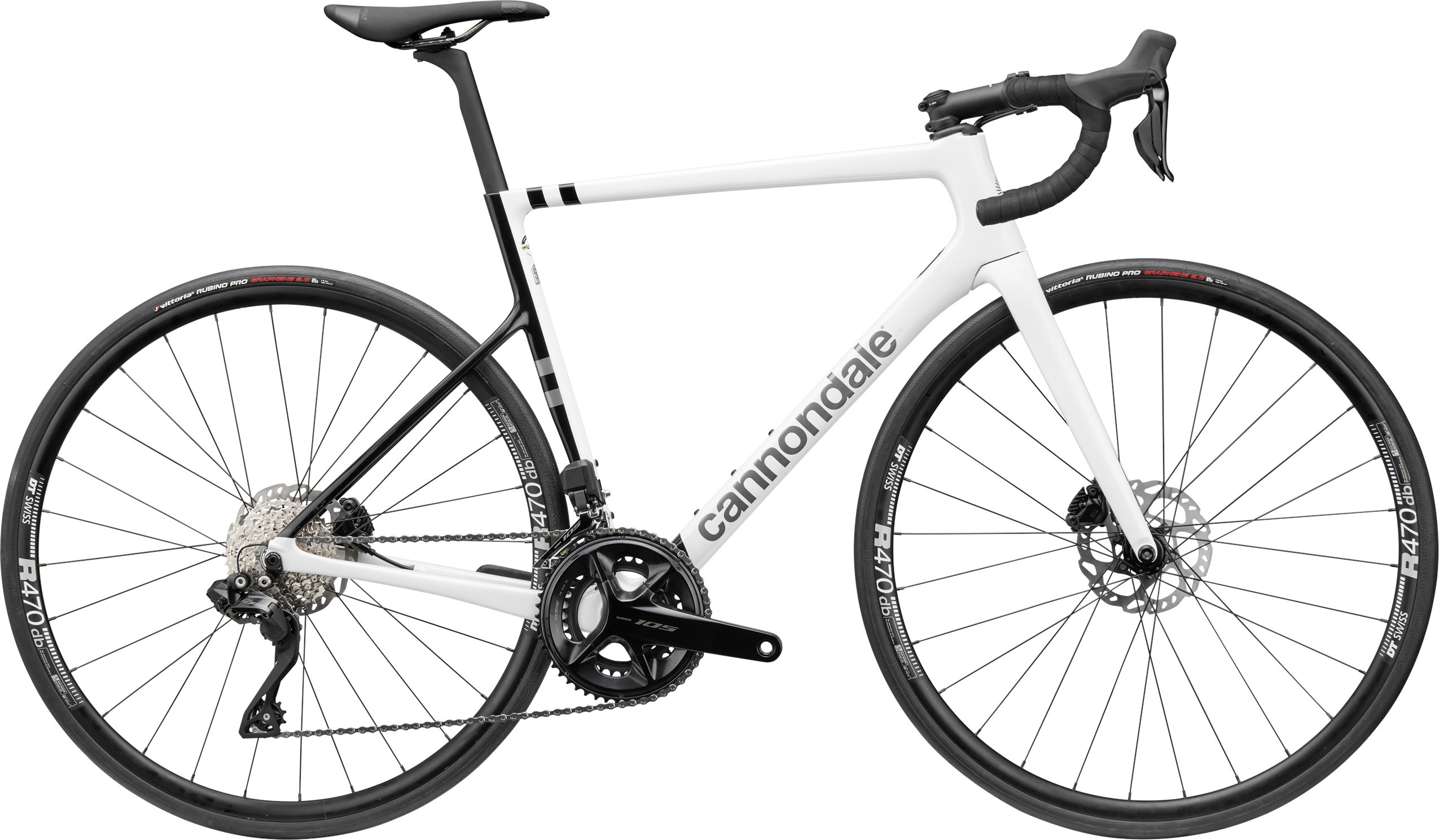 Cykler - Racercykler - Cannondale SuperSix EVO Carbon Disc 105 Di2  2023 - Hvid