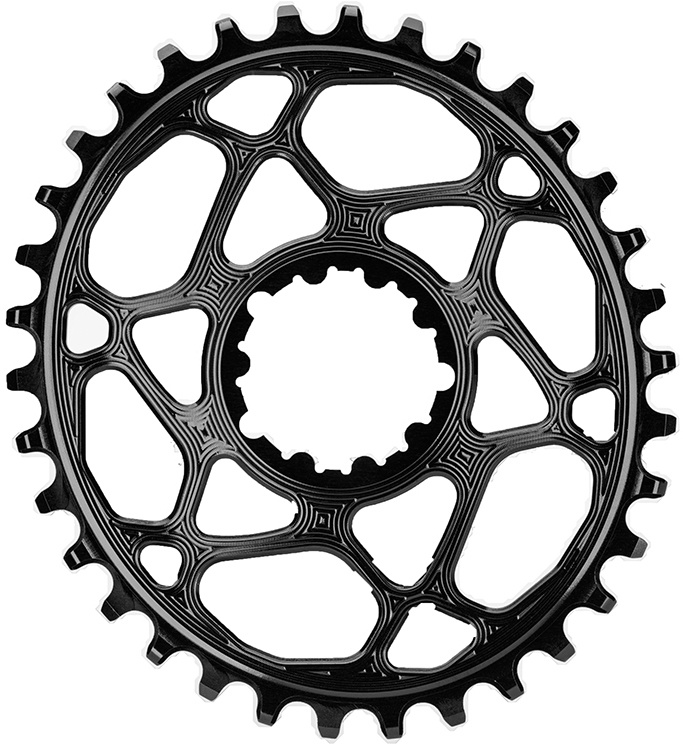 AbsoluteBlack Chainring Direct Mount Singlespeed 34T - Oval - SRAM - Sort