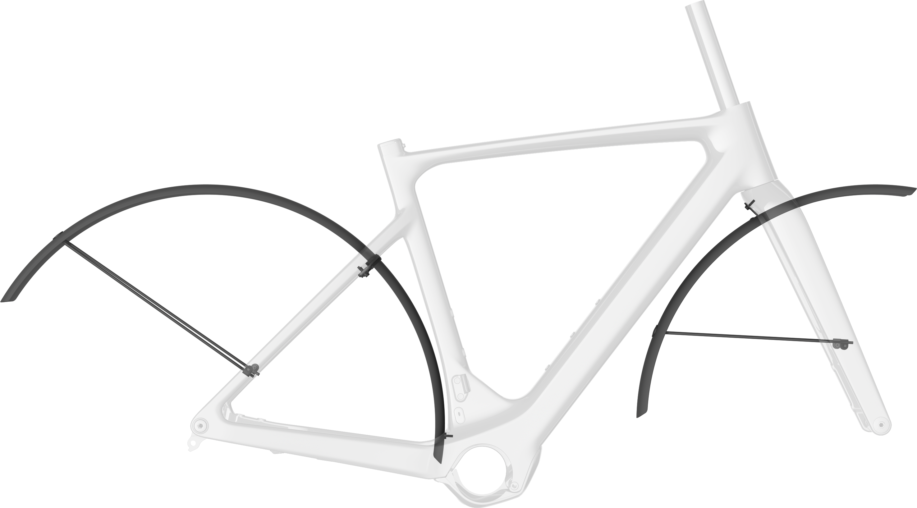 Tilbehør - Cykelskærme - Syncros Fender set Solace Gravel eRide Skærmsæt - 700c - Sort