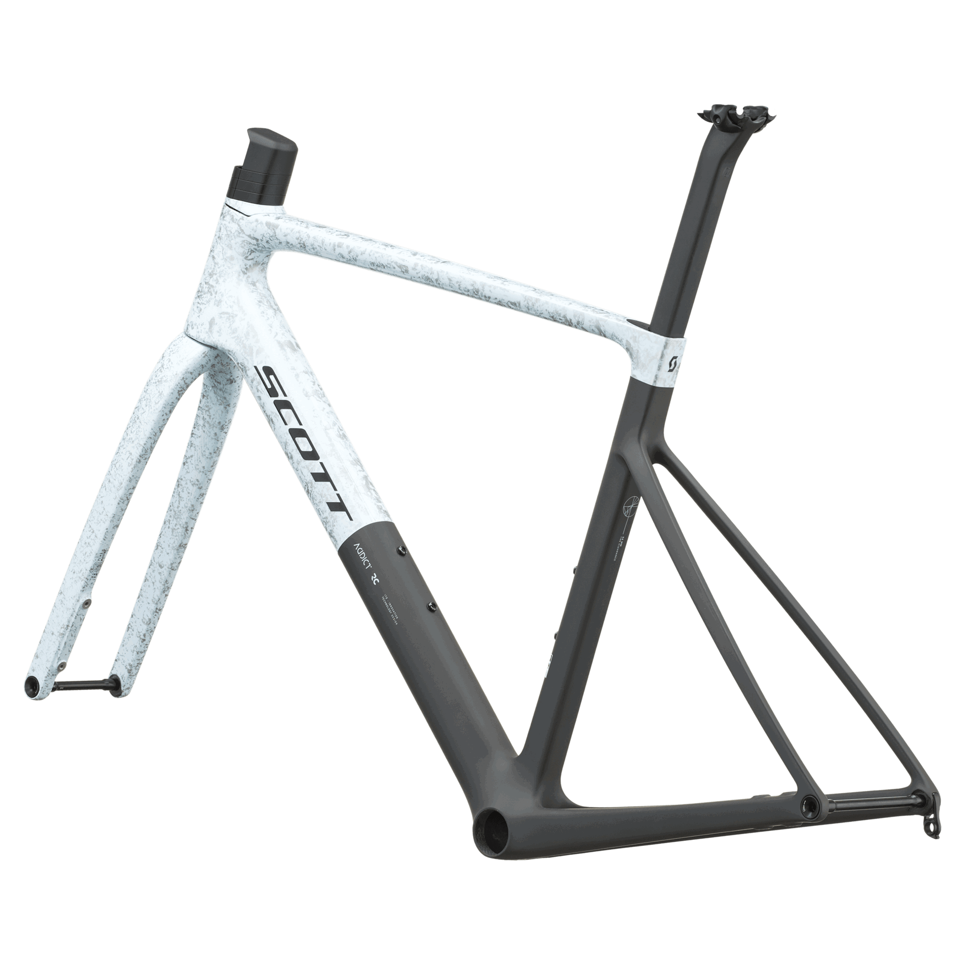 Cykler - Racercykler - Scott Frame set Addict RC Pro 2027 - Rush White