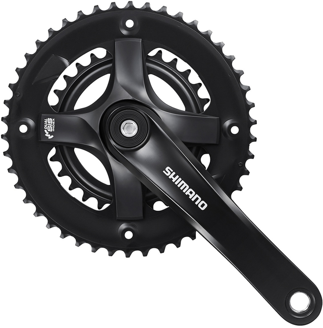 Shimano Kranksæt 7/8-Speed - Sort - FC-TY501-2 46/30T - 170mm