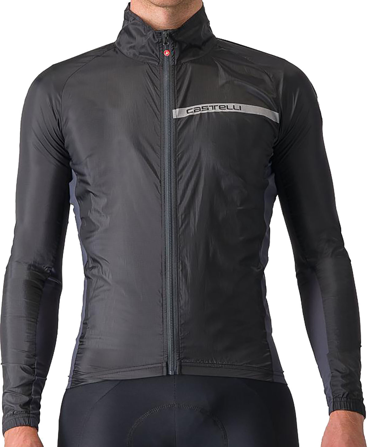 Castelli SQUADRA STRETCH JACKET Vindjakke - Sort/Grå