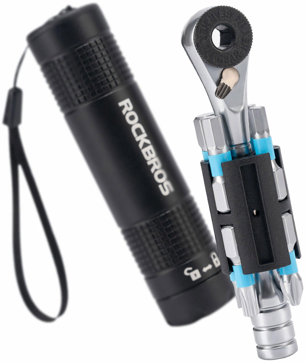 RockBros Mini Skralde Multitool 8-i-1 RockBros Mini Skralde Multitool 8-i-1