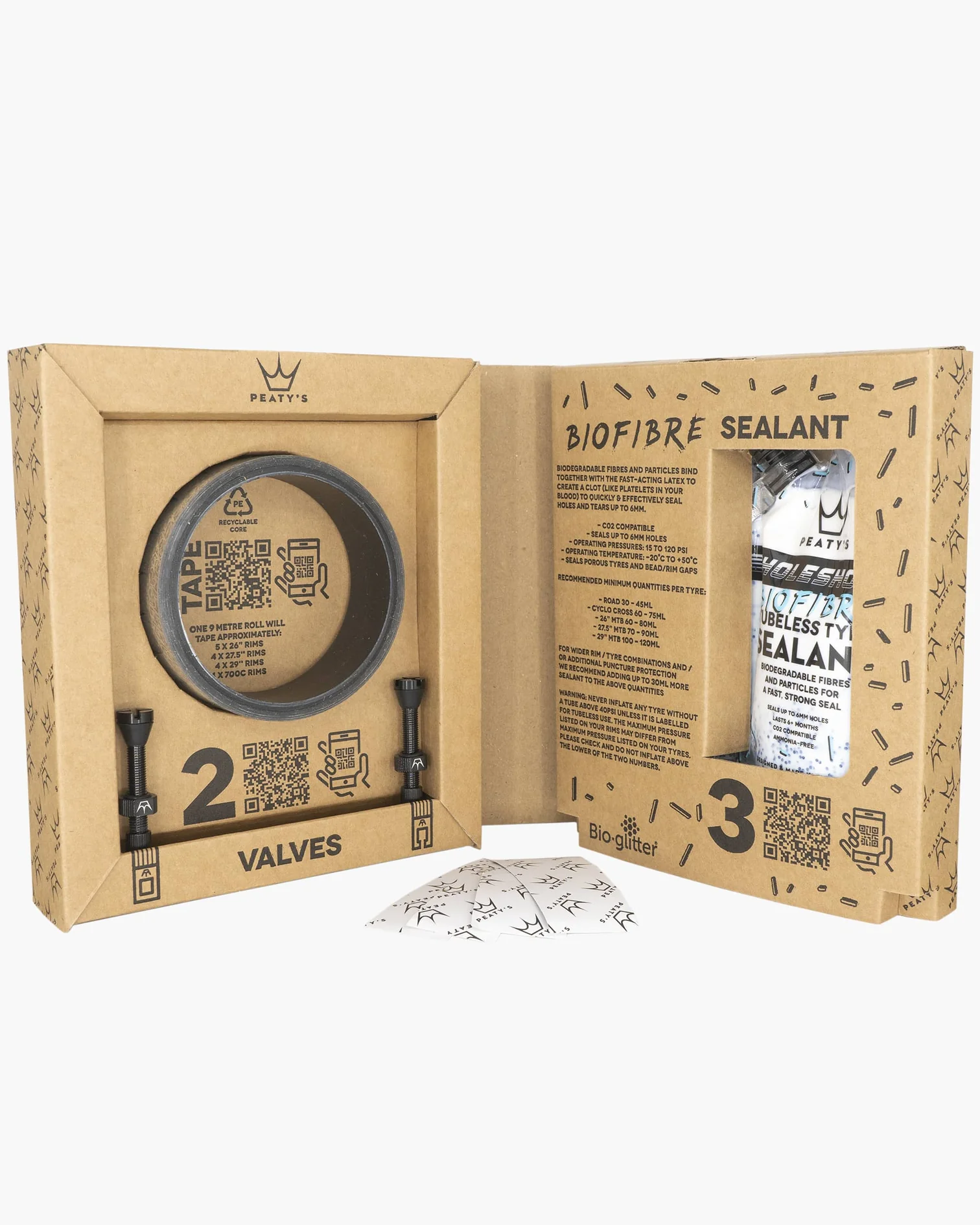 Reservedele - Tubeless - Peaty's Holeshot Tubeless Kit 30mm Enduro/DH