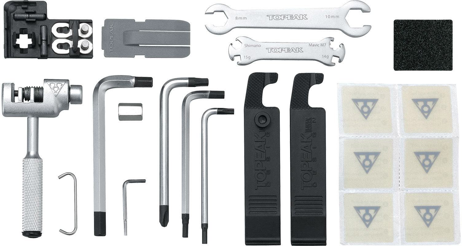 Tilbehør - Værktøj - Topeak Survival Gear Box Værktøjssæt 30 funktioner
