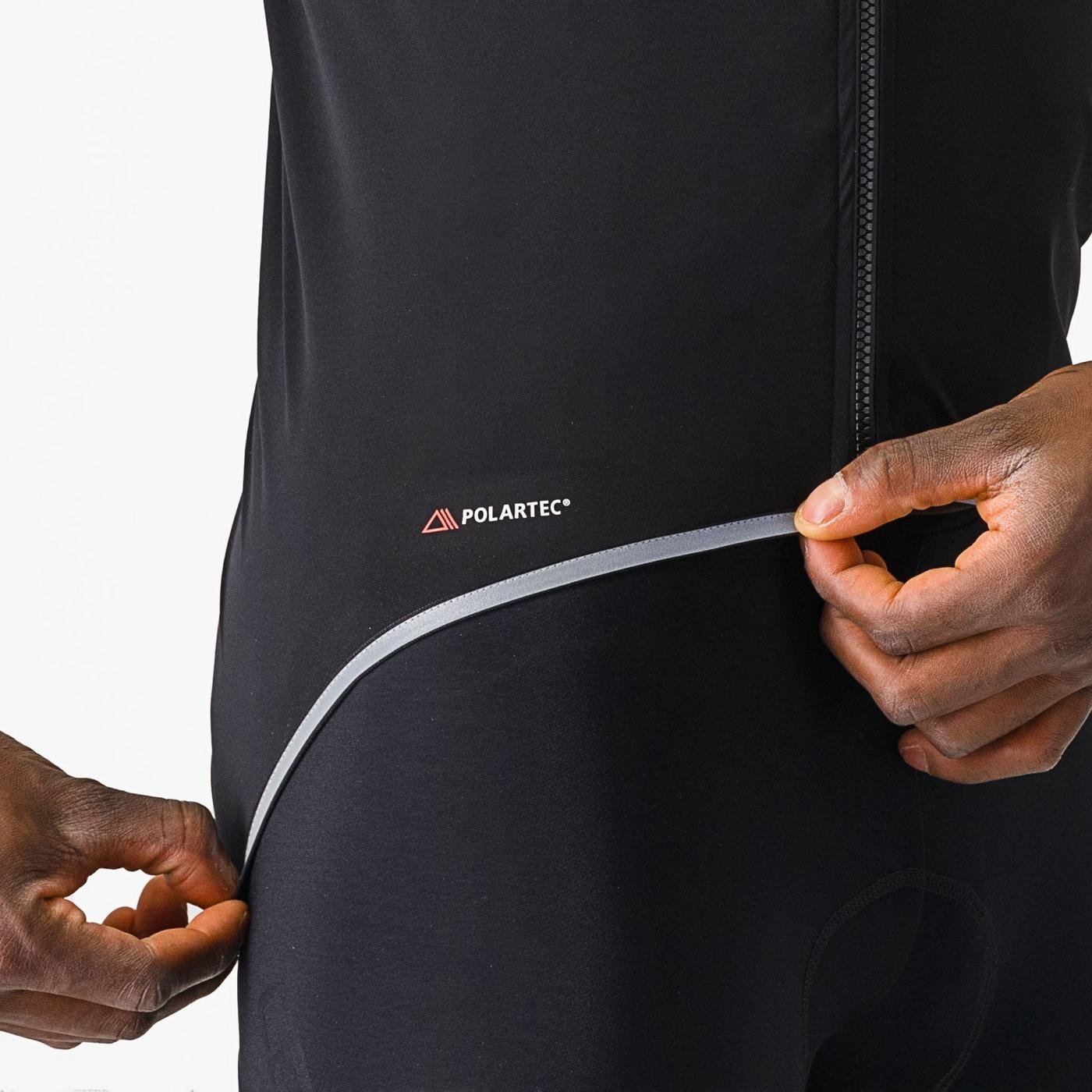 Beklædning - Regntøj & Vindtøj - Castelli ULTRA RAIN CAPE - Sort/Silver Reflex