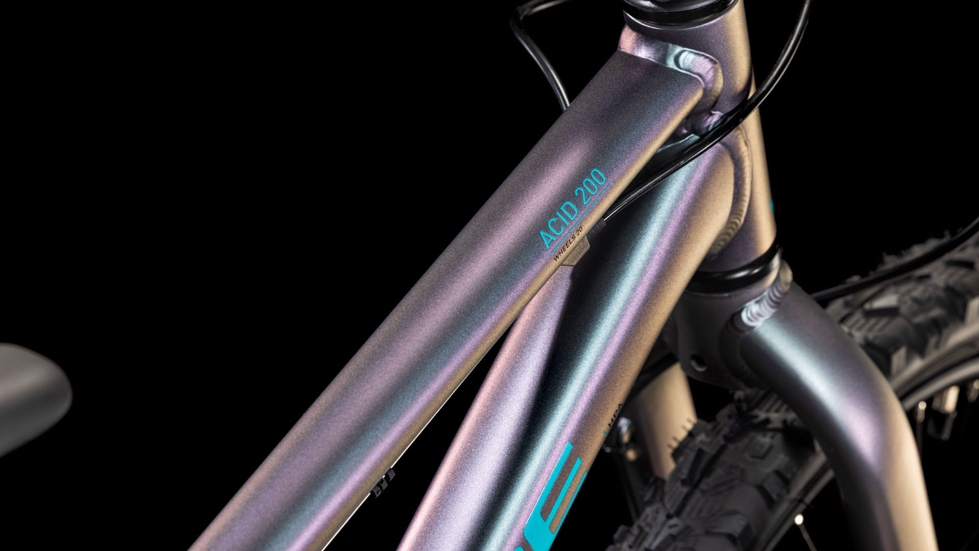 Cykler - Børnecykler - Cube Acid 200 Disc 2025 - Galactic 'n Cyan