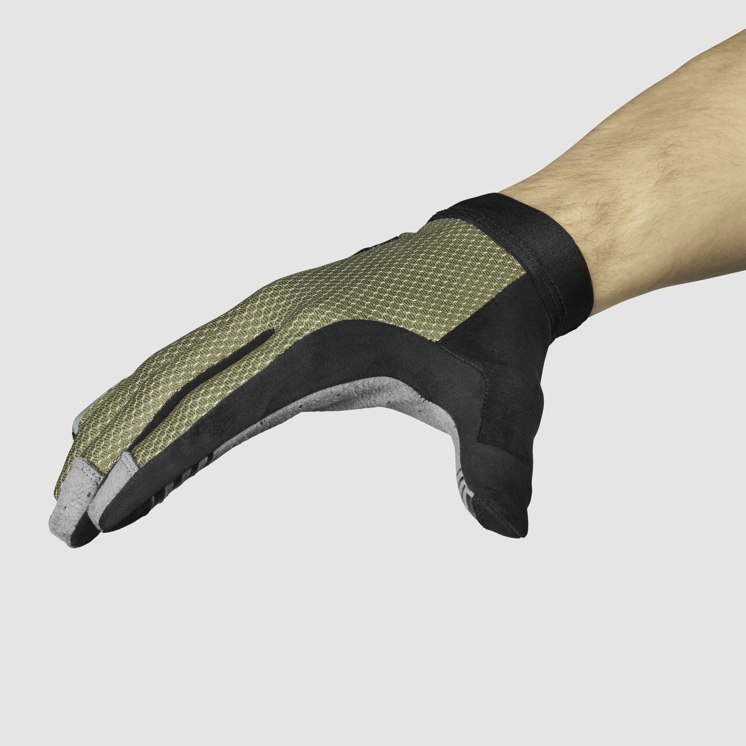 Beklædning - Cykelhandsker - GripGrab Vertical 2 InsideGrip™ Langfingret Sommerhandsker - Olive Green