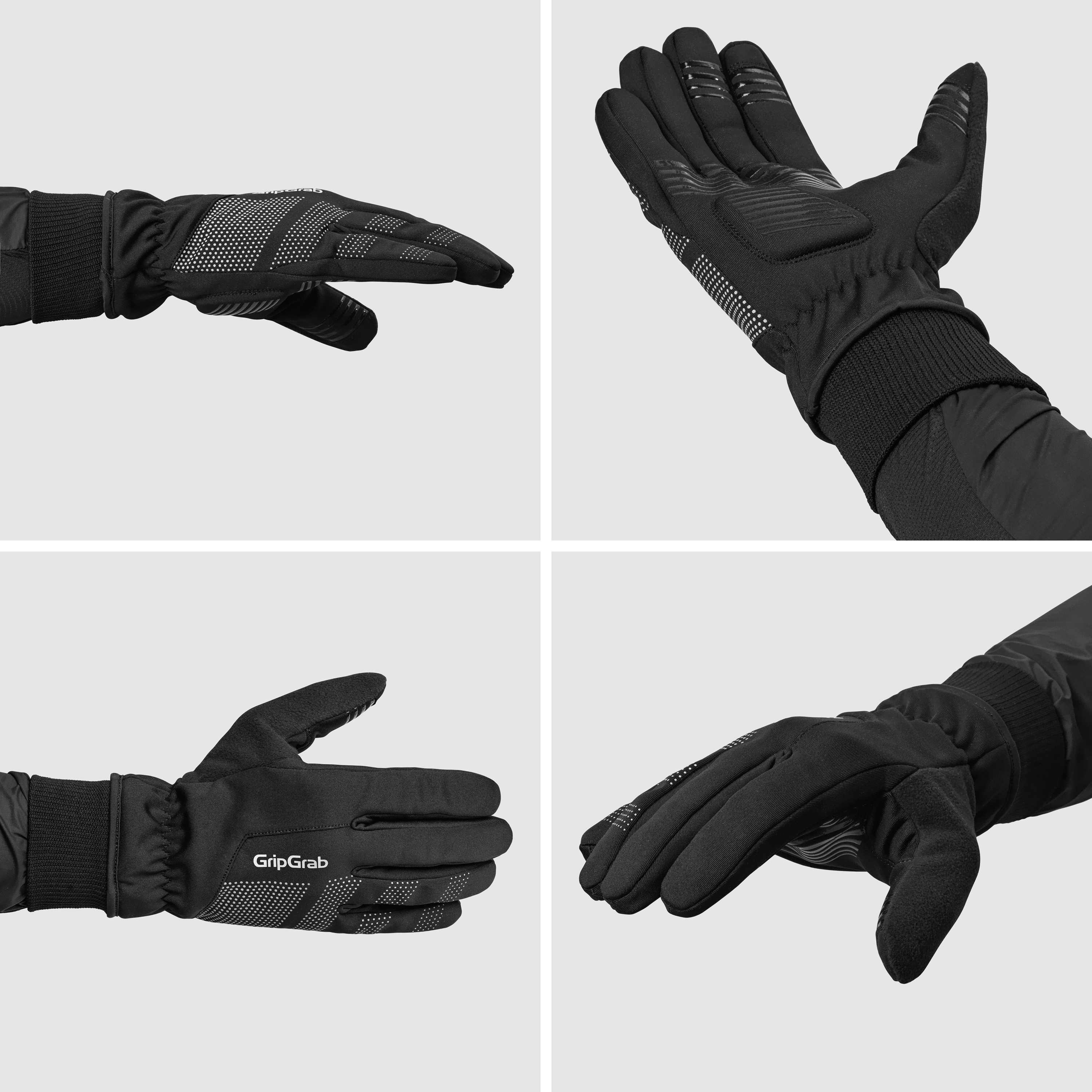 Beklædning - Cykelhandsker - GripGrab RIDE 2 Vindtæt Vinterhandsker - Black