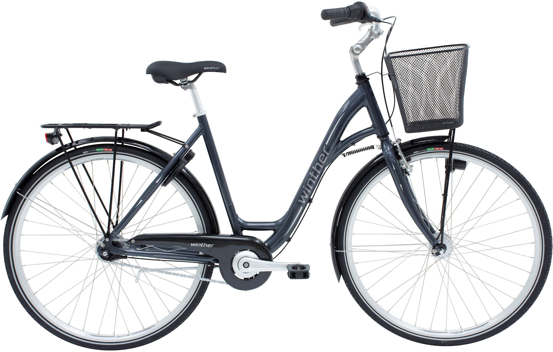 Cykler - Damecykler - Winther Shopping Alu Dame 7g 2023 - Blå