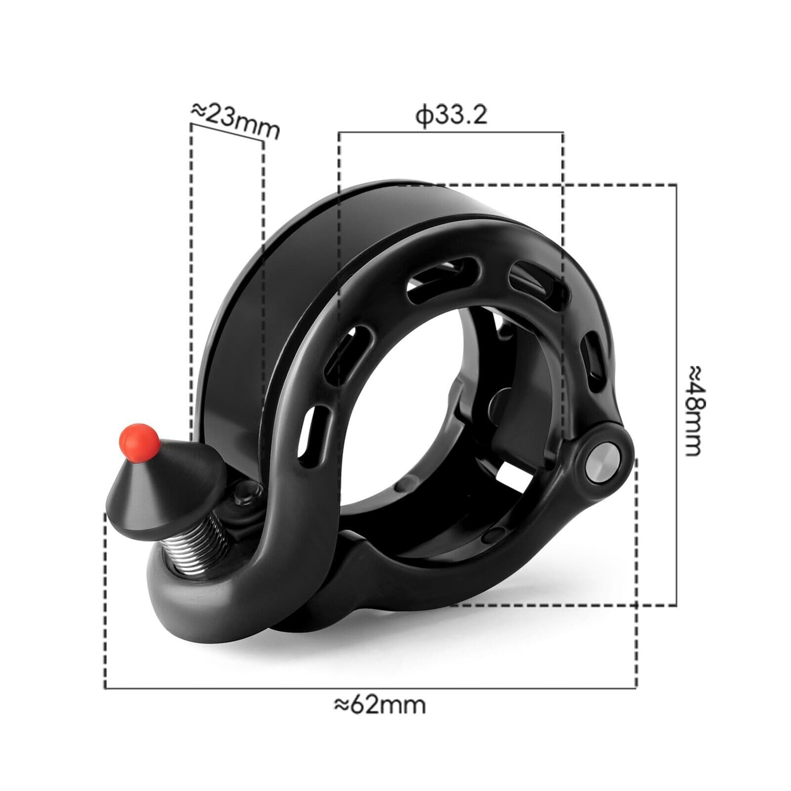 Tilbehør - Ringeklokker - RockBros Skjult Ringeklokke 100dB - Black