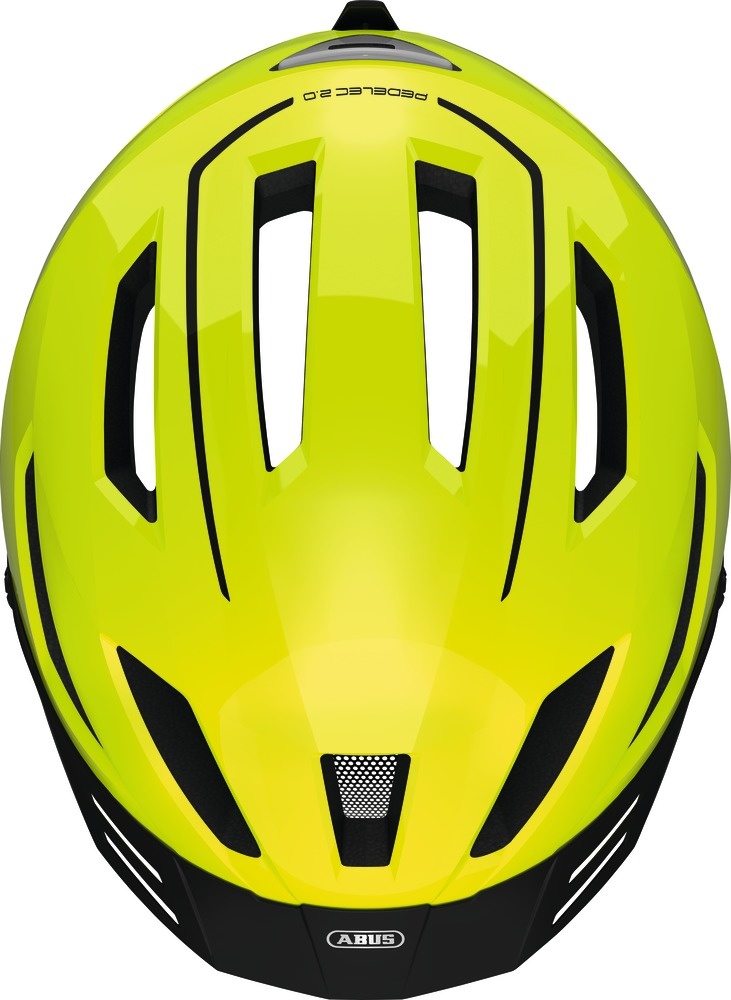 Beklædning - Cykelhjelme - Abus Pedelec 2.0 Hjelm m. LED lys - Gul (elcykel hjelm)