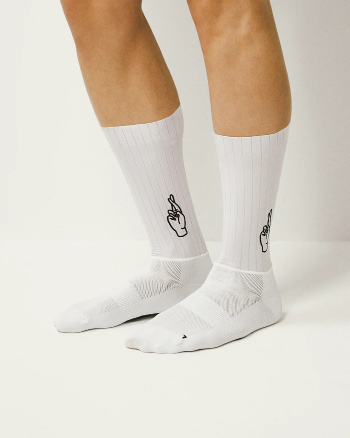 Beklædning - Sokker - Fingerscrossed AERO 2.0 Sokker - Logo White