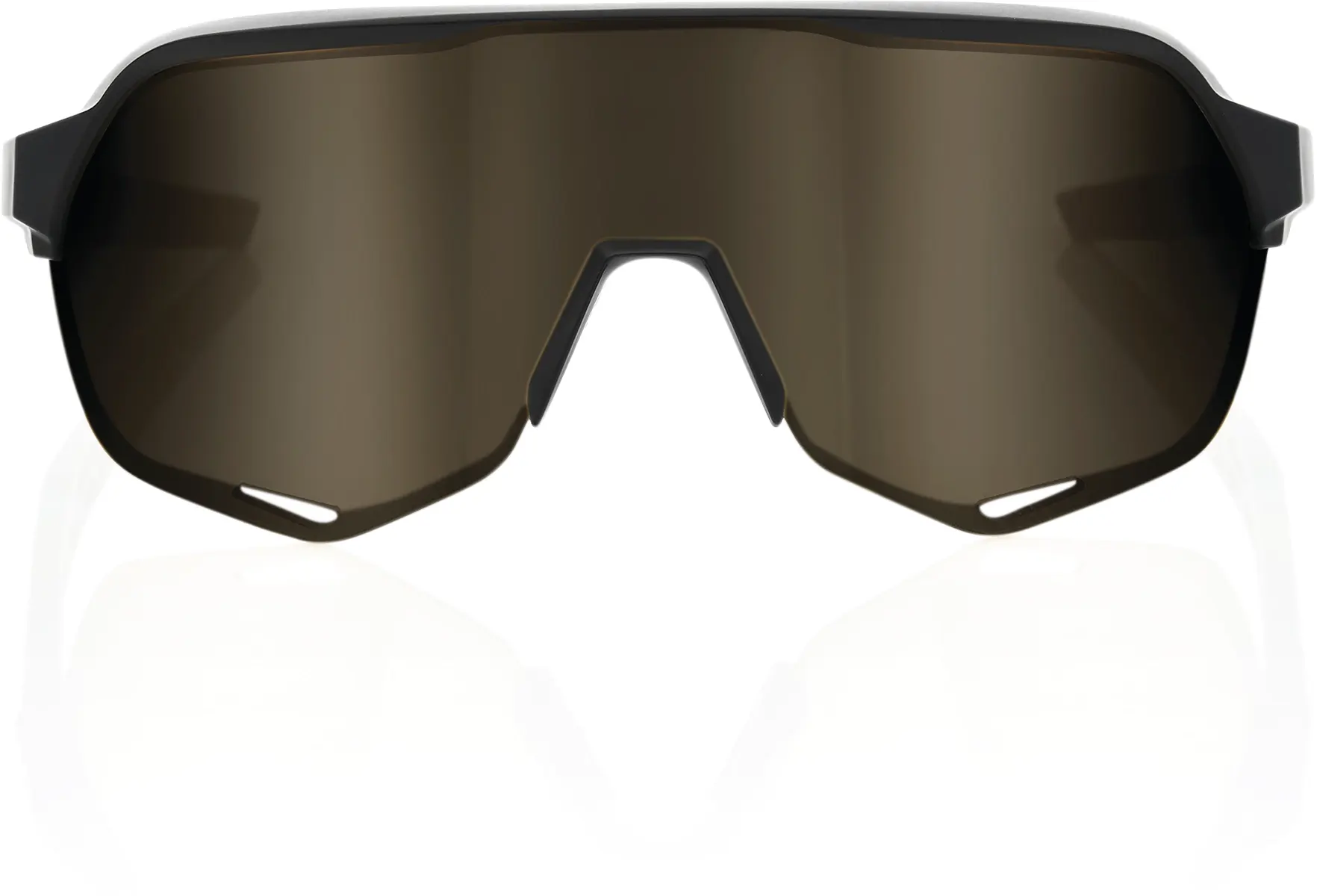 Beklædning - Cykelbriller - 100% S2 - Matte Black - Soft Gold Mirror Lens