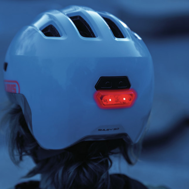 Beklædning - Cykelhjelme - Abus Smiley 3.0 ACE m. LED lys - Grøn (DK)