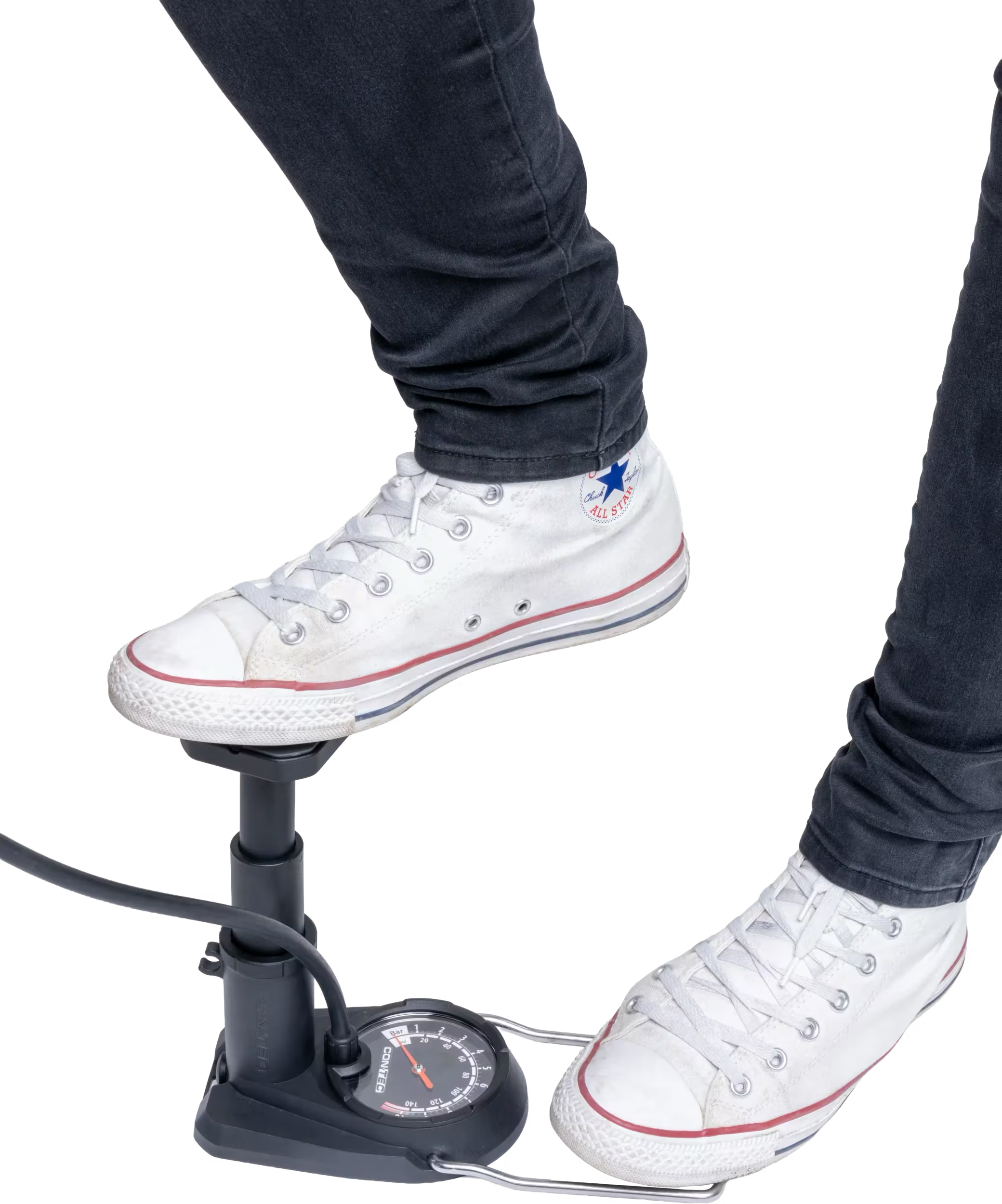 Tilbehør - Cykelpumper - Con-Tec Air Support Step Fodpumpe