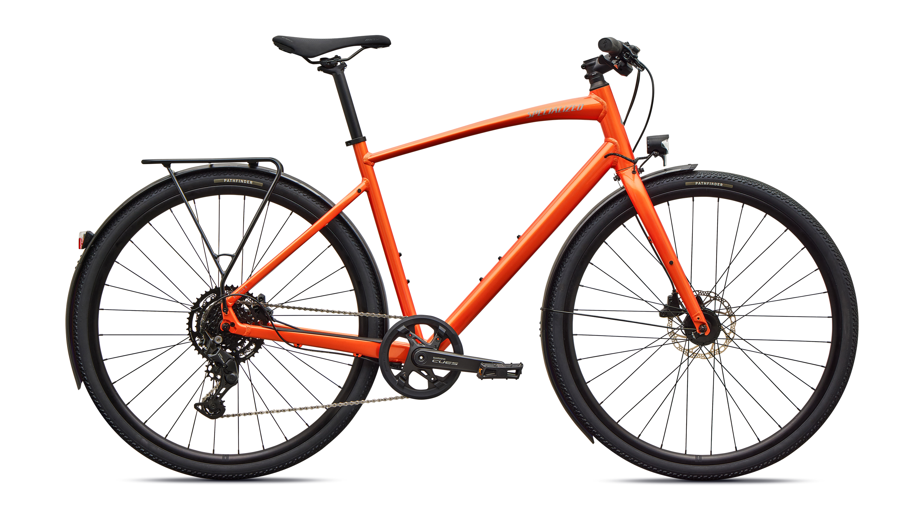 Cykler - Herrecykler - Specialized Sirrus X 2.0 EQ 2027 - Gloss Tangerine / Shadow Silver
