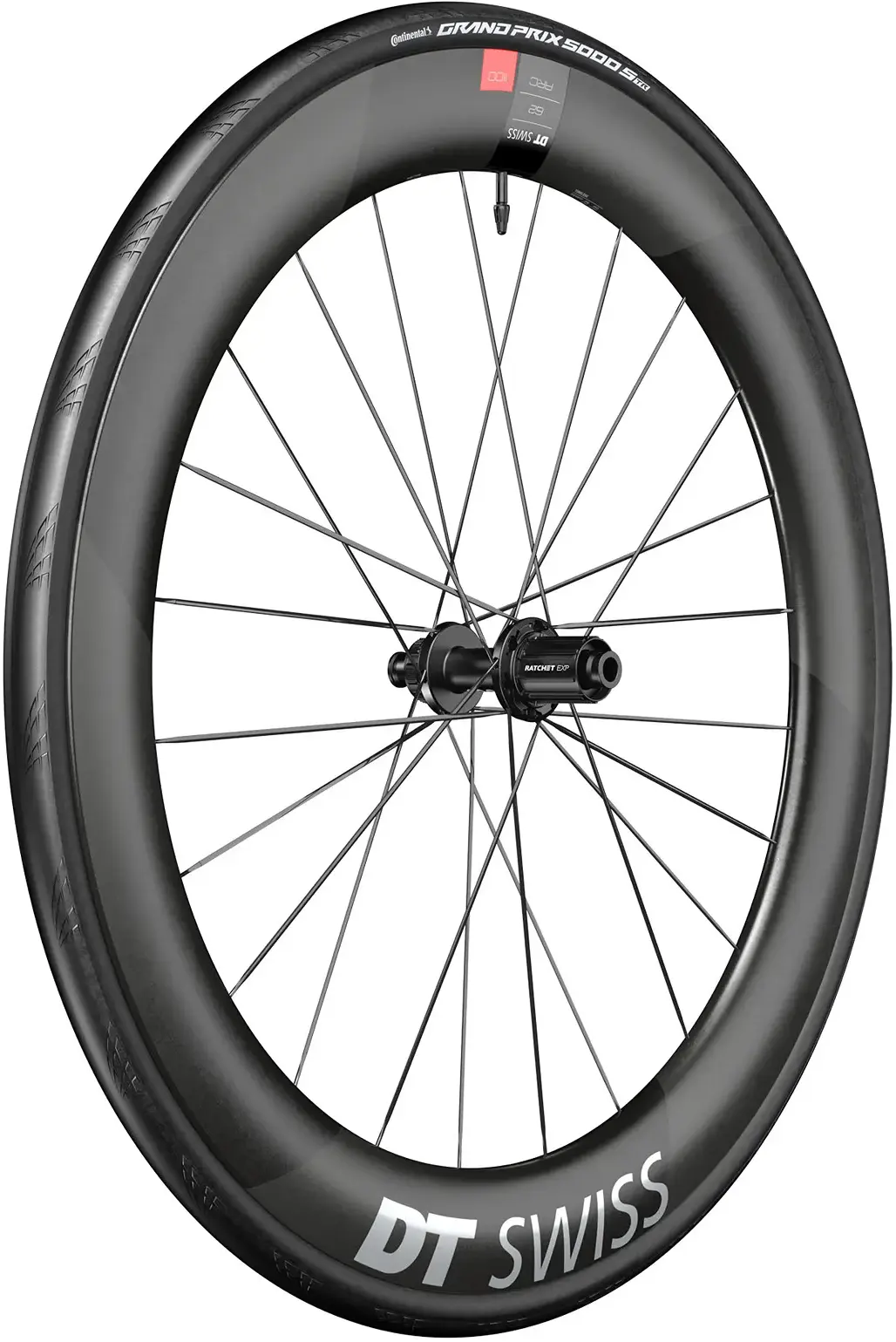 DT Swiss Wheel ARC 1100 Dicut 62 (Inkl. Dæk & Slange) 700c Rear - Shimano/SRAM