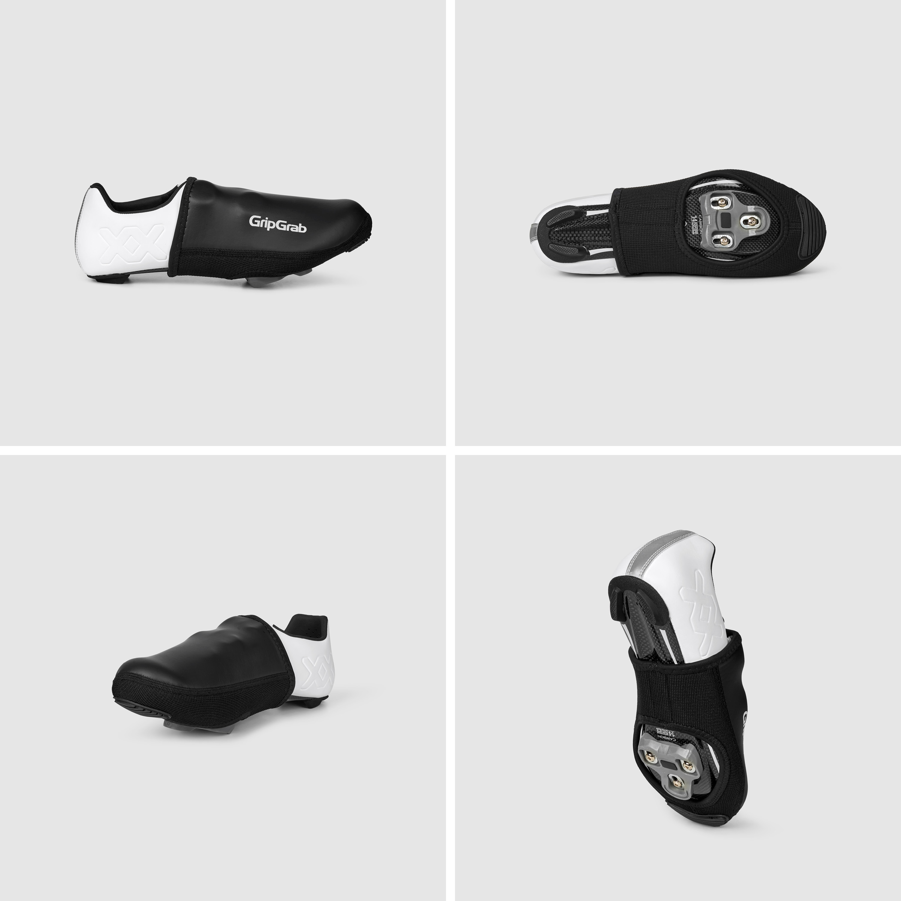 Beklædning - Skoovertræk - GripGrab PACR Vindtæt Toe Cover - Black