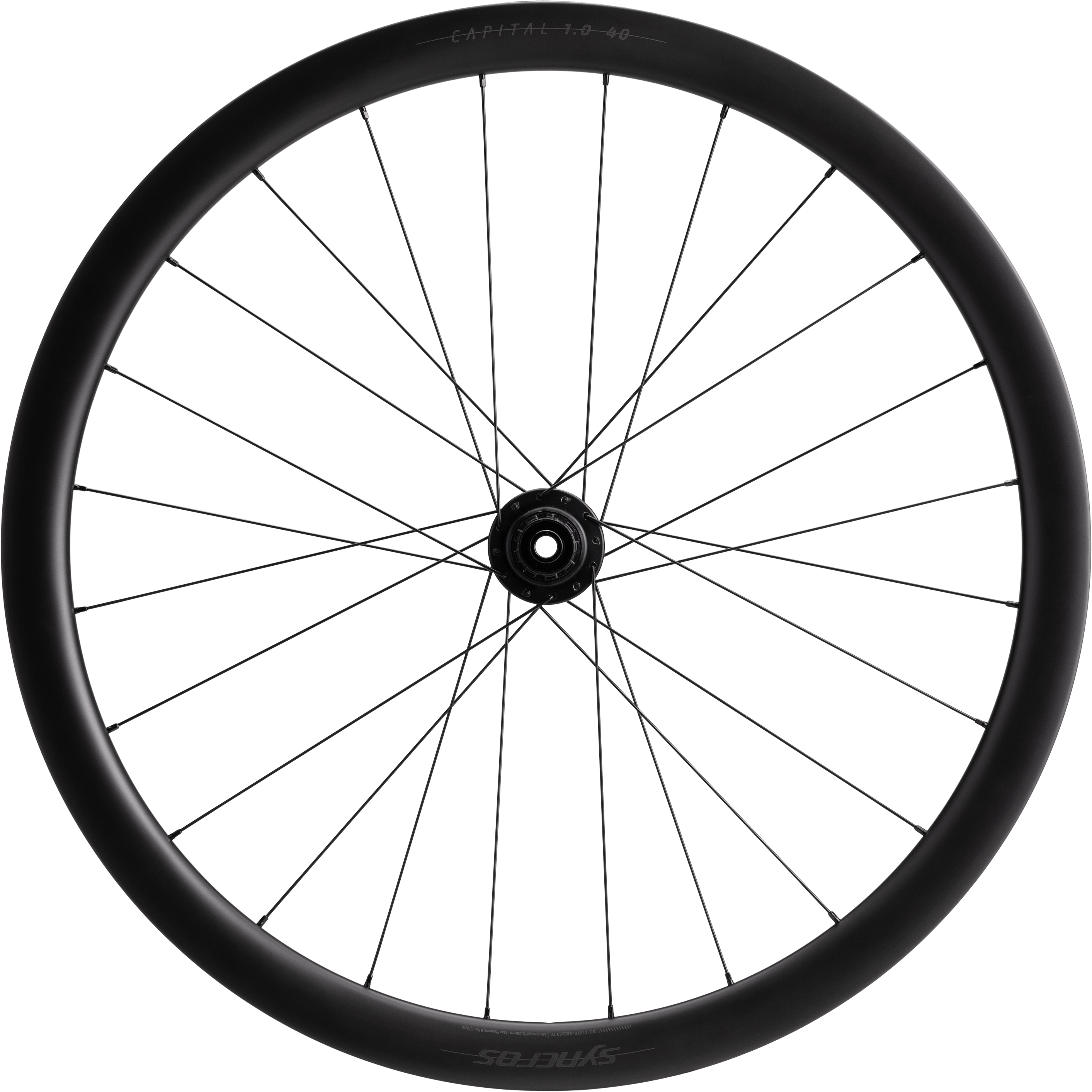 Reservedele - Hjulsæt - Syncros Wheelset Capital 1.0 40 Hjulsæt - 700c - Sort