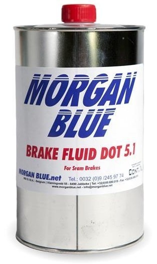 Tilbehør - Olie / Fedt - Morgan Blue Brake Fluid DOT 5.1 Bremsevæske - 1000ml