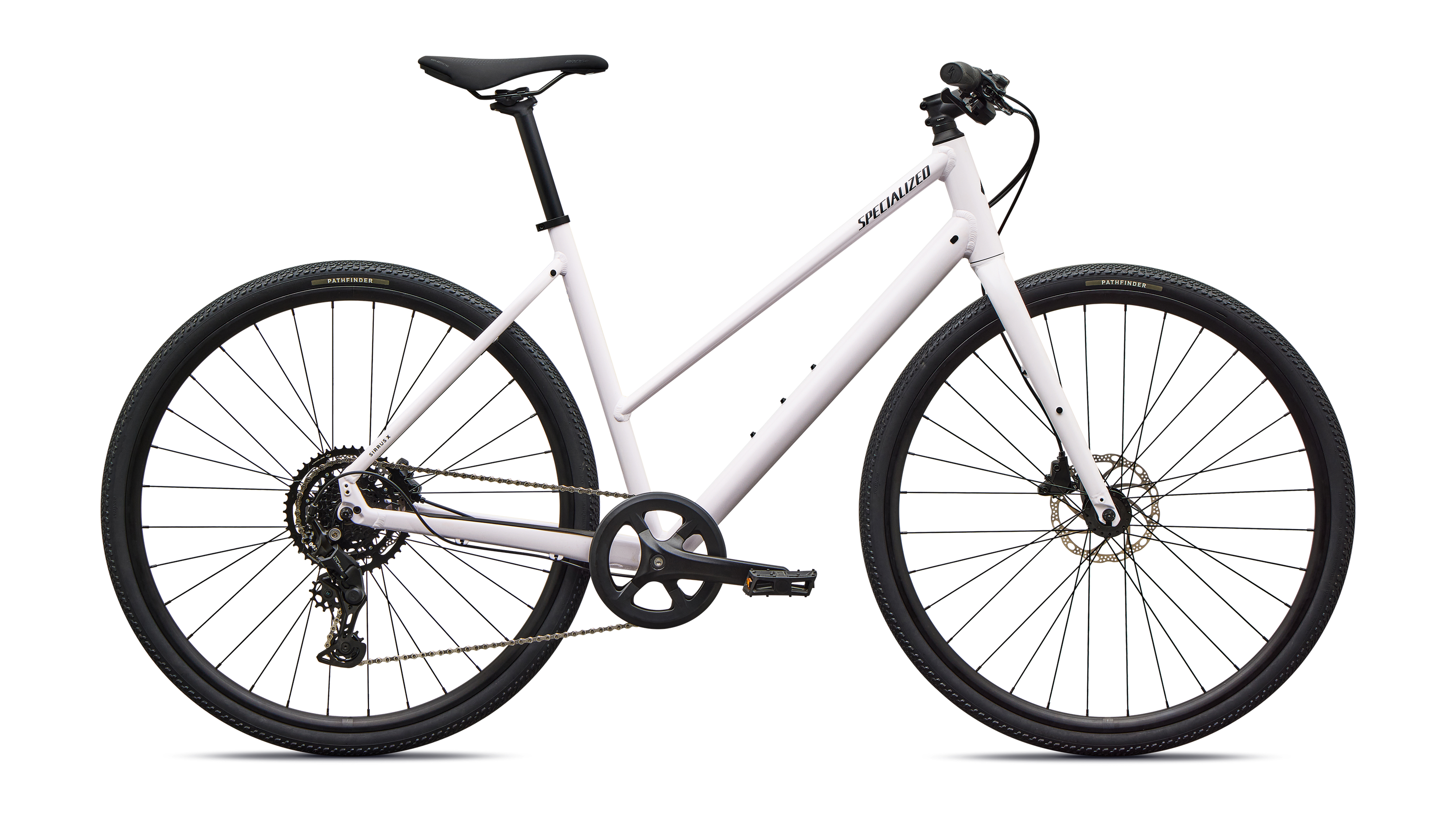 Cykler - Damecykler - Specialized Sirrus X 2.0 Step-Through 2027 - Gloss Tangerine / Shadow Silver