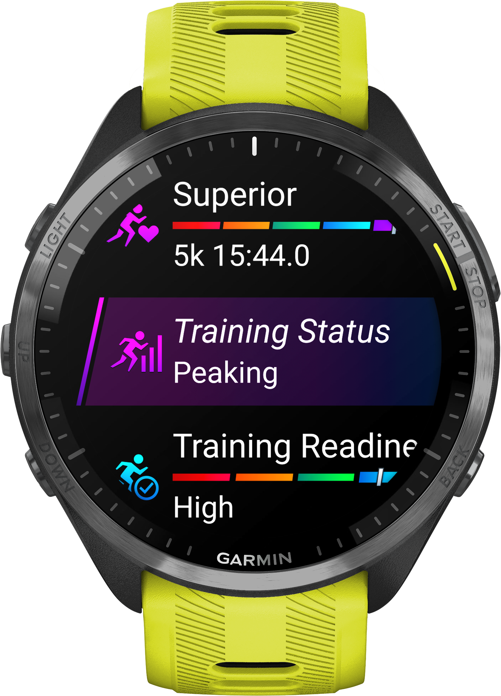 Brands - Garmin - Garmin Forerunner 965 - Carbon Grey - Yellow/Black