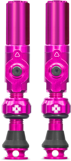 Big Bore Hybrid Tubeless Ventil 30mm Pink Fra Muc Off