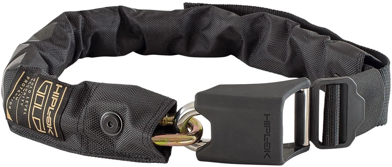 HIPLOK Gold Wearable Chain Lock - Black