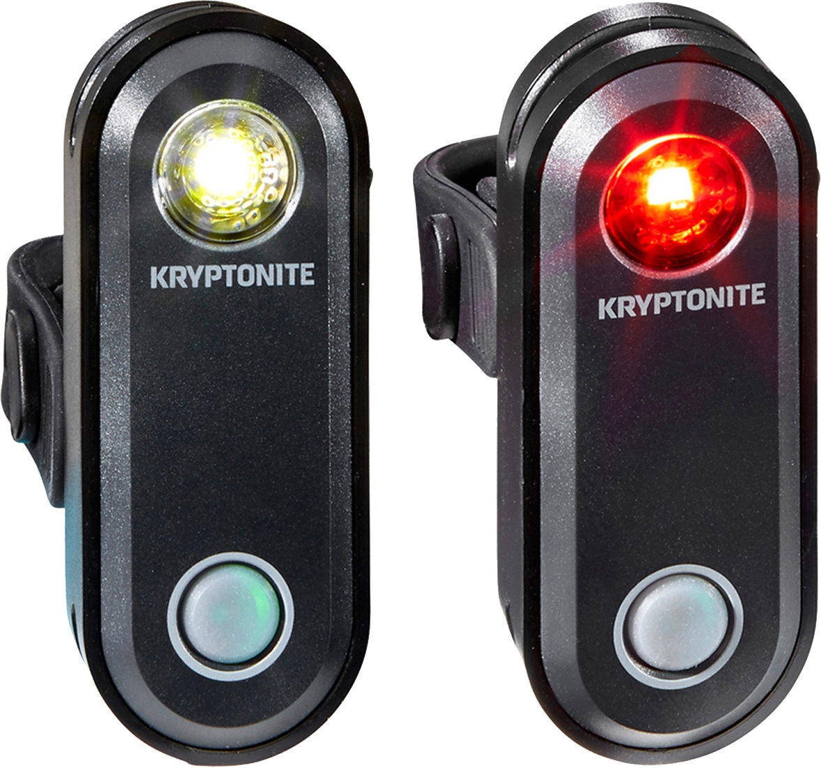 Se Kryptonite Lygte Avenue F-65 & R-30 S USB LED Lygtesæt hos Cykelexperten.dk