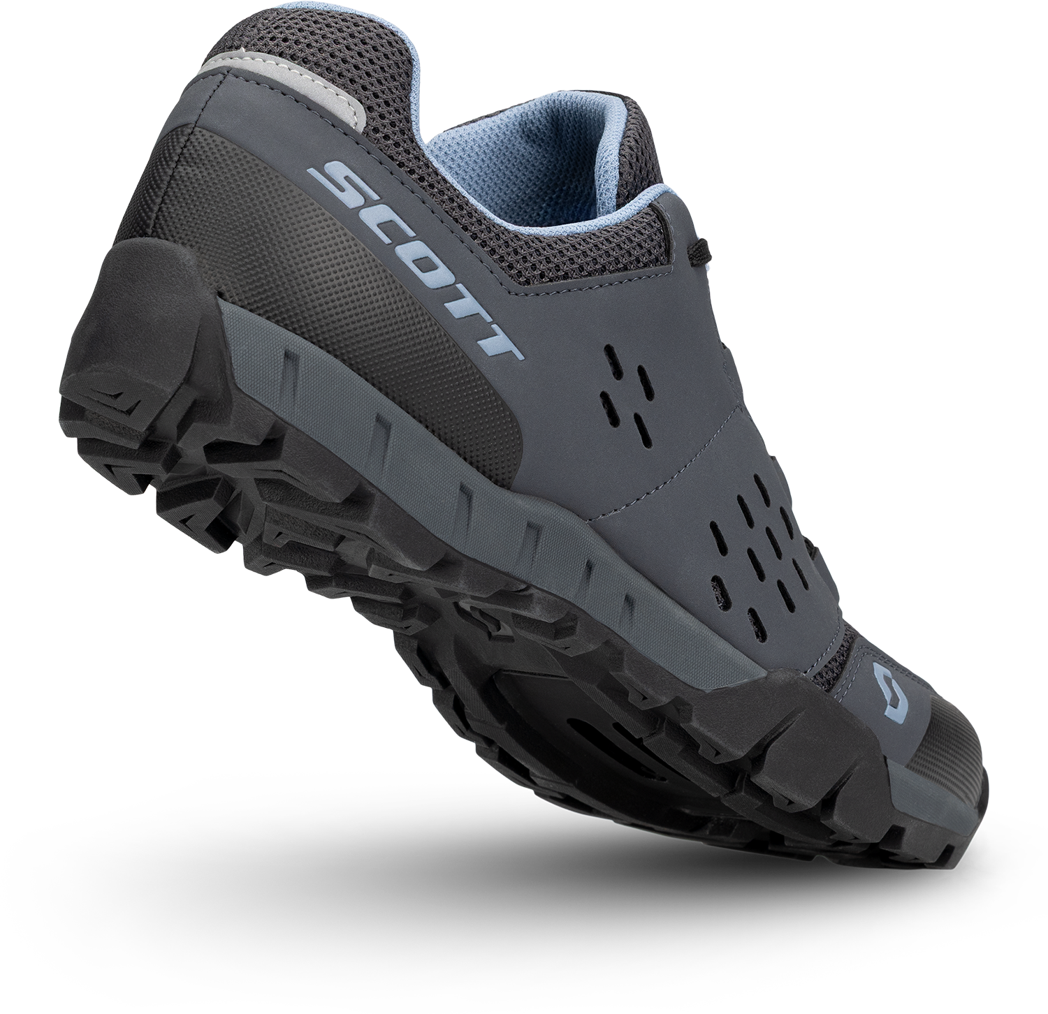 Beklædning - Cykelsko - Scott All Mountain Crus-r Lace SPD Dame Sko - Grey/Light Blue