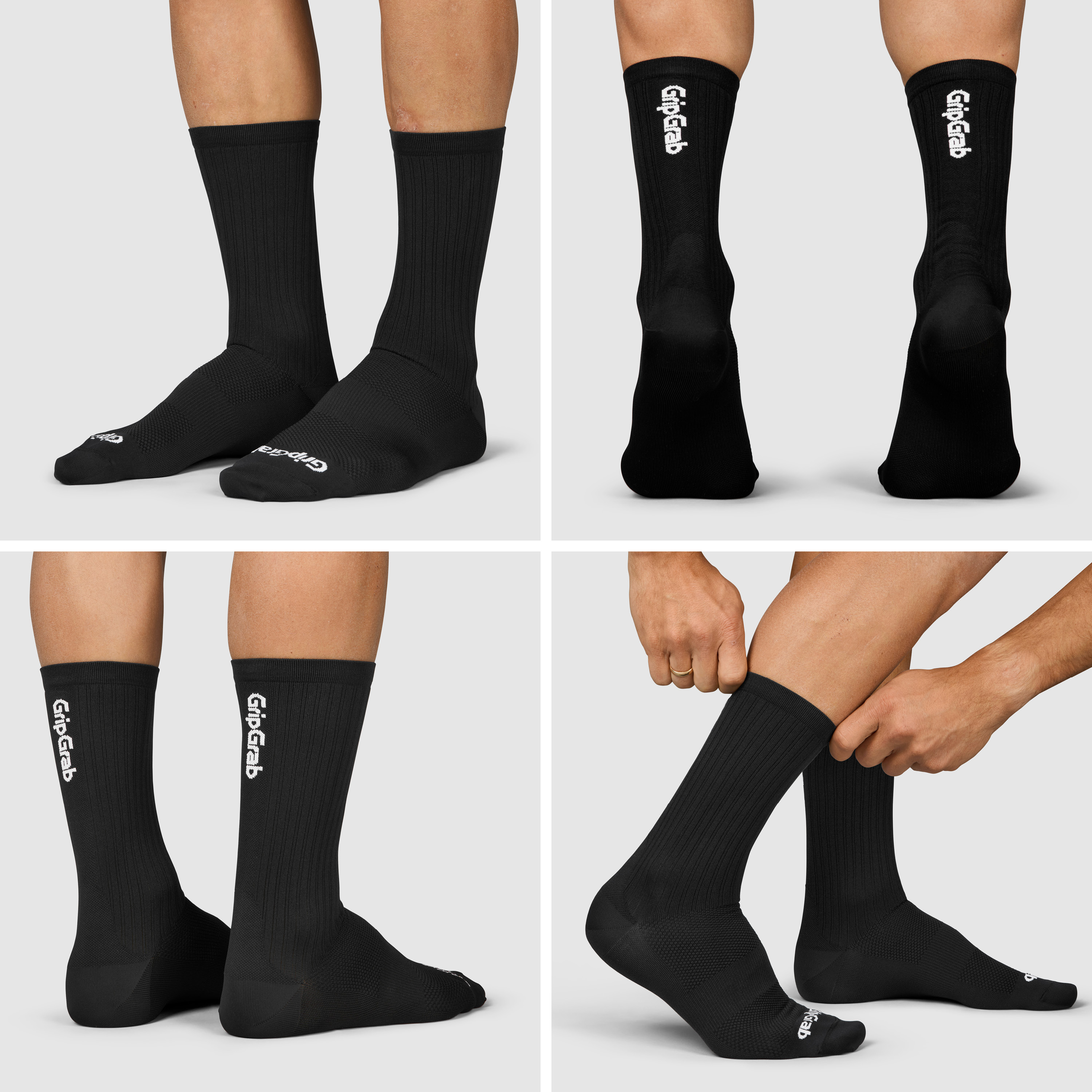 Beklædning - Sokker - GripGrab PACR High Cut Sokker - Black