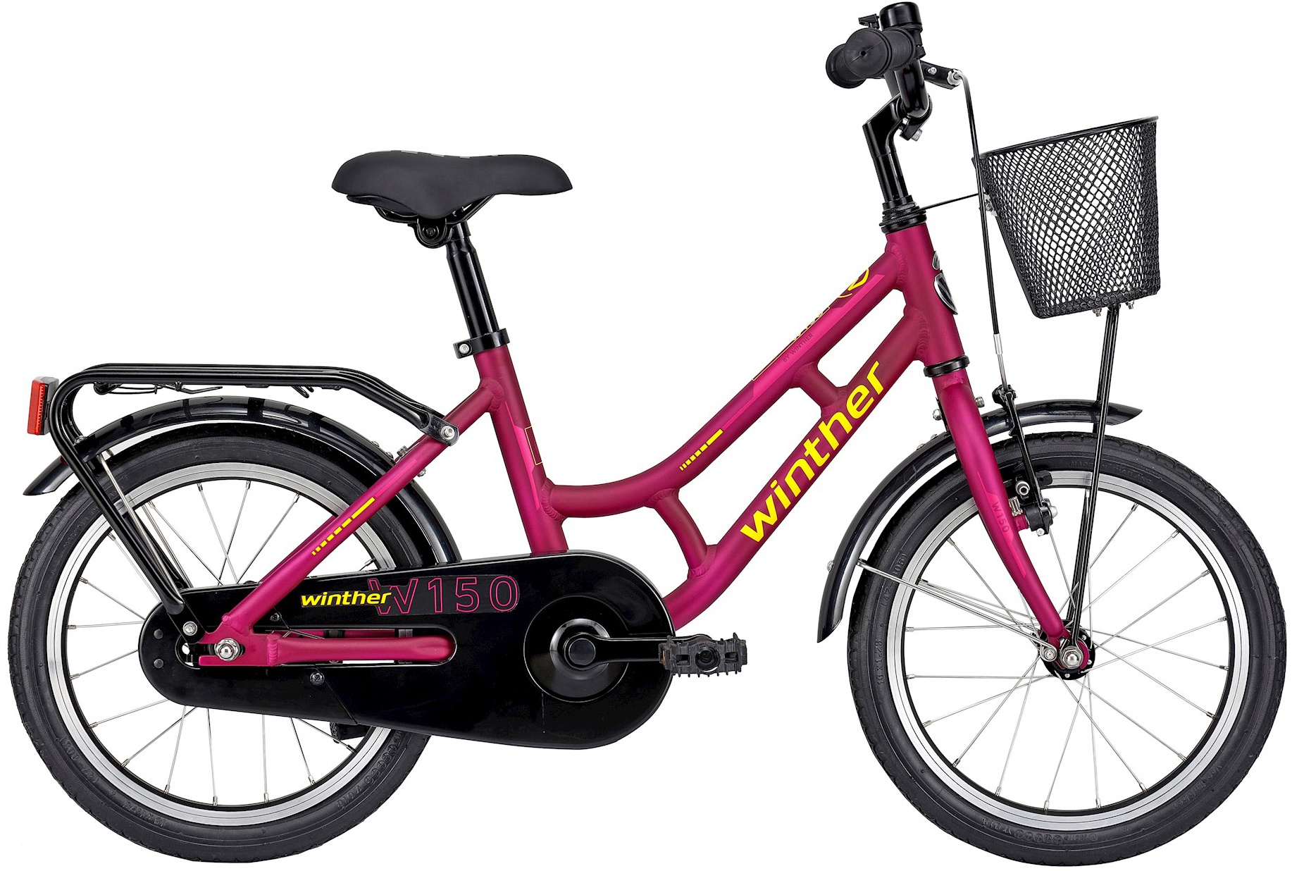 Cykler - Børnecykler - Winther 150 Pige 16" 1g 2023 - Lilla