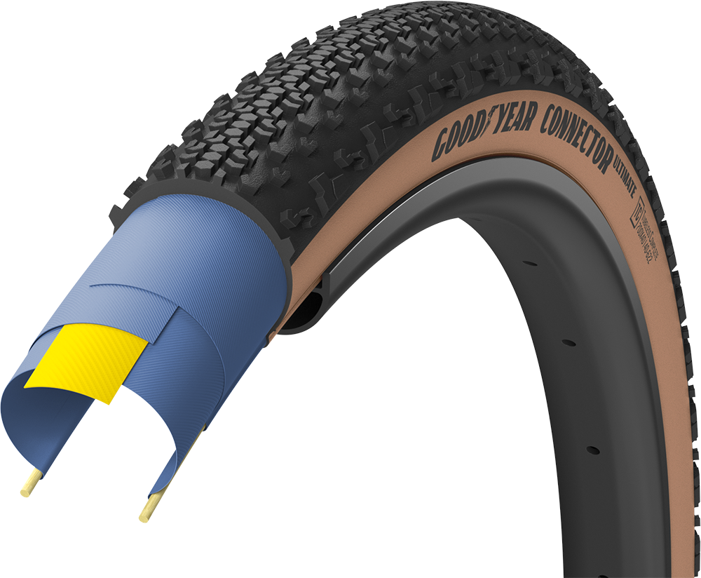  - Goodyear CONNECTOR Tubeless Complete 650x50c - Brun