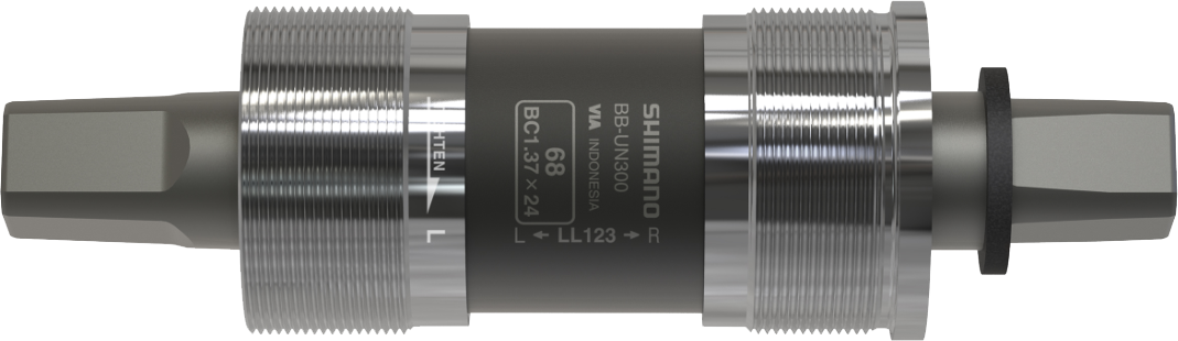Shimano BB-UN300 Krankboks Firkantaksel BSA 73mm x 113mm Sort Shimano BB-UN300 Krankboks Firkantaksel BSA 73mm x 113mm Sort