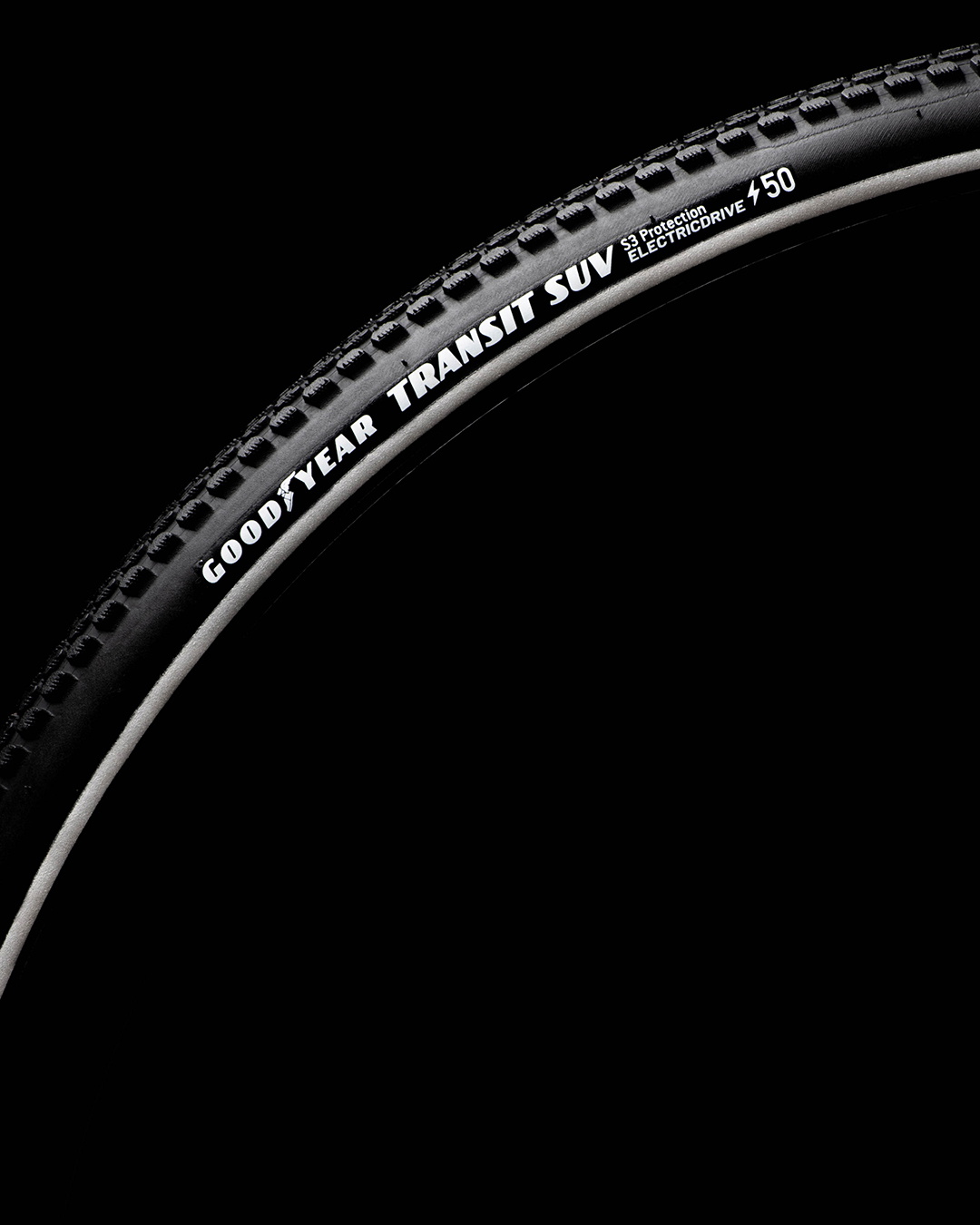 Reservedele - Cykeldæk - Goodyear TRANSIT SUV S3 (3mm indlæg) 700x35/40/45/50 - Sort