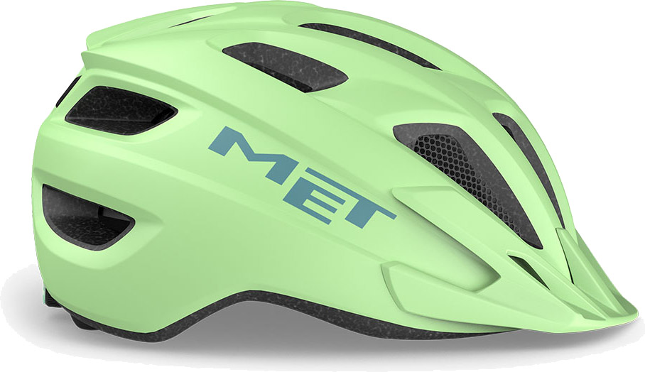 Beklædning - Cykelhjelme - MET Helmet Crackerjack m. LED - Mint/Matt