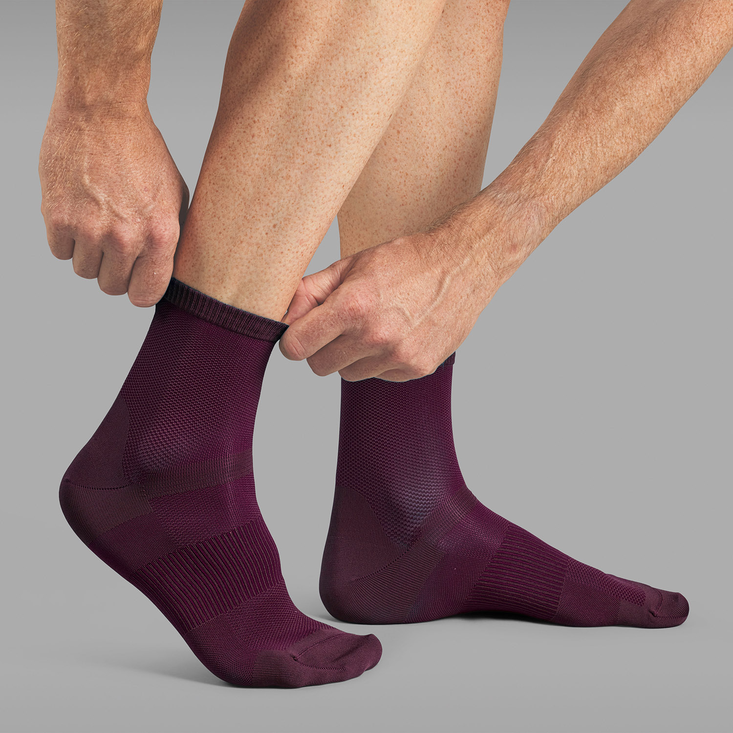 Beklædning - Sokker - GripGrab Lightweight Airflo Korte Sokker - Dark Red