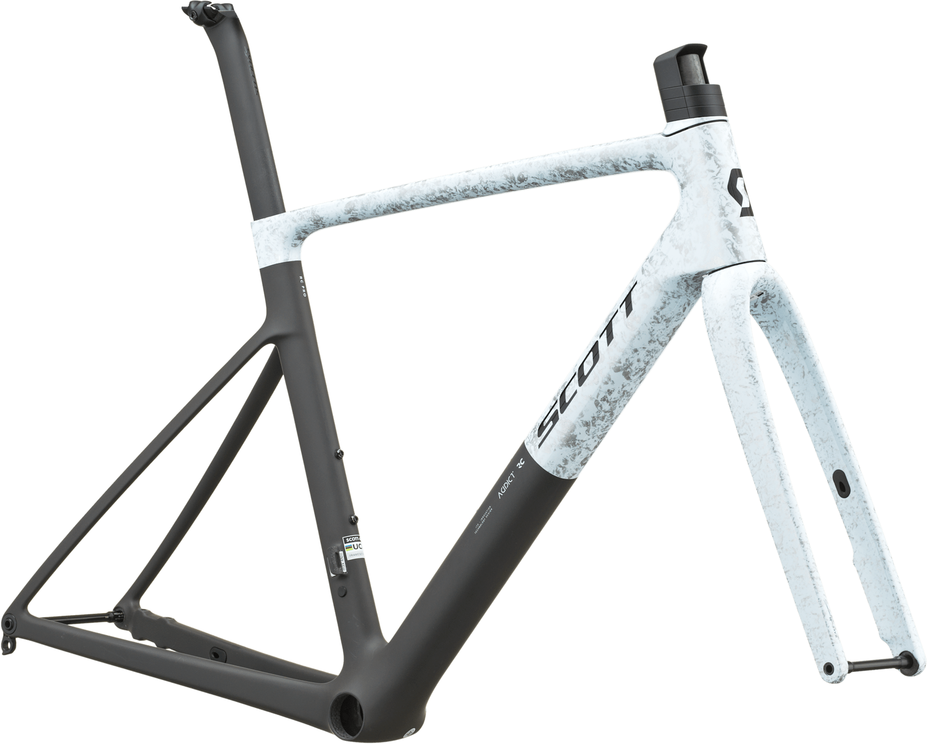 Cykler - Racercykler - Scott Frame set Addict RC Pro 2027 - Rush White