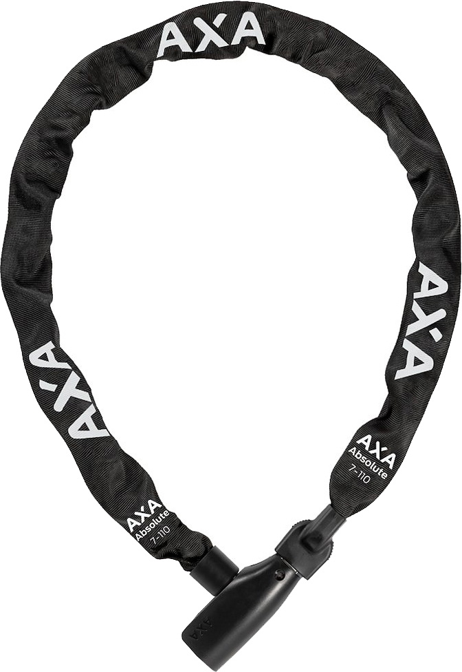 AXA Absolute 7-110 Kædelås 110cm - Sort