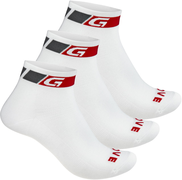 GripGrab Classic Low Cut 3PACK - Hvid