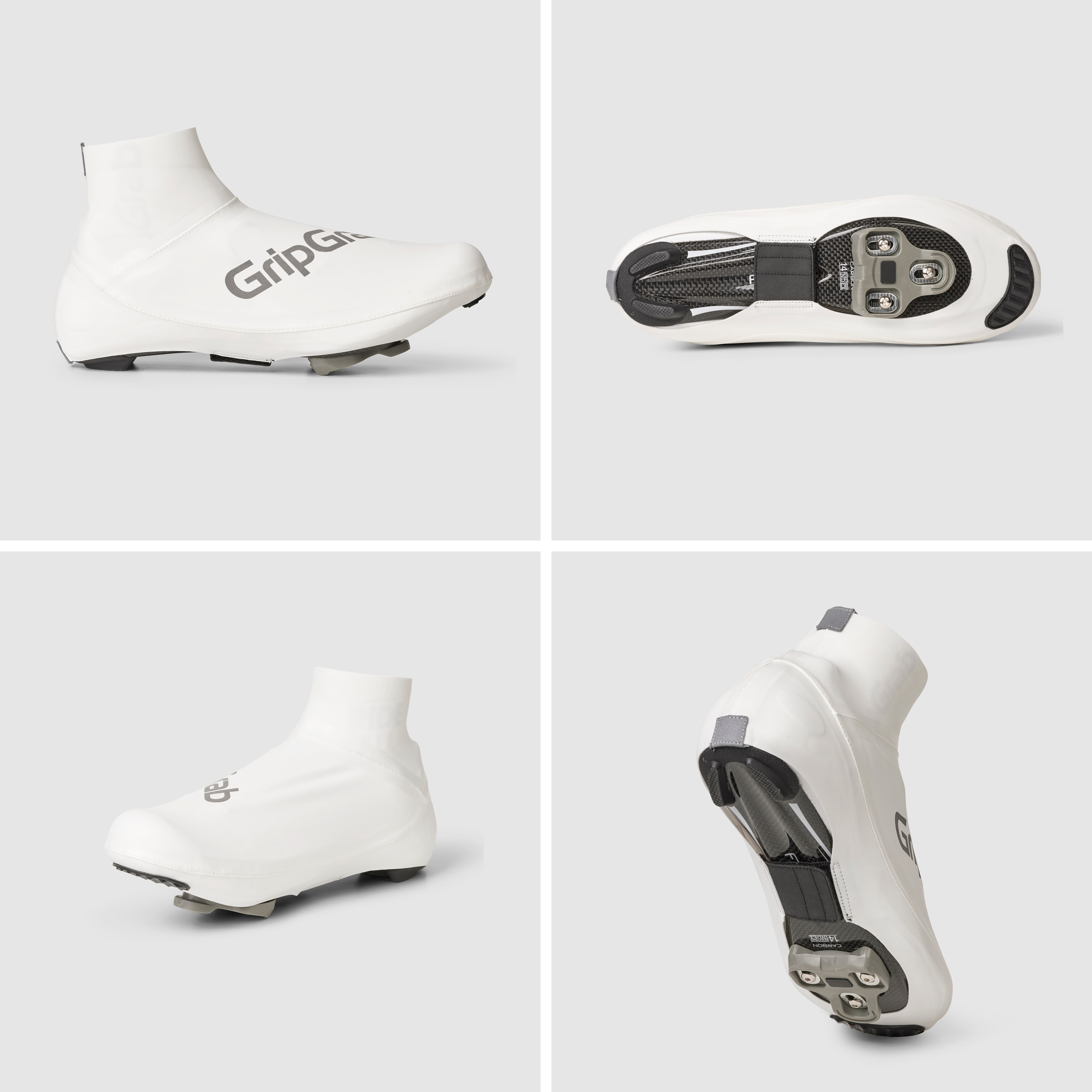 Beklædning - Skoovertræk - GripGrab Faststream Aero Skoovertræk - White