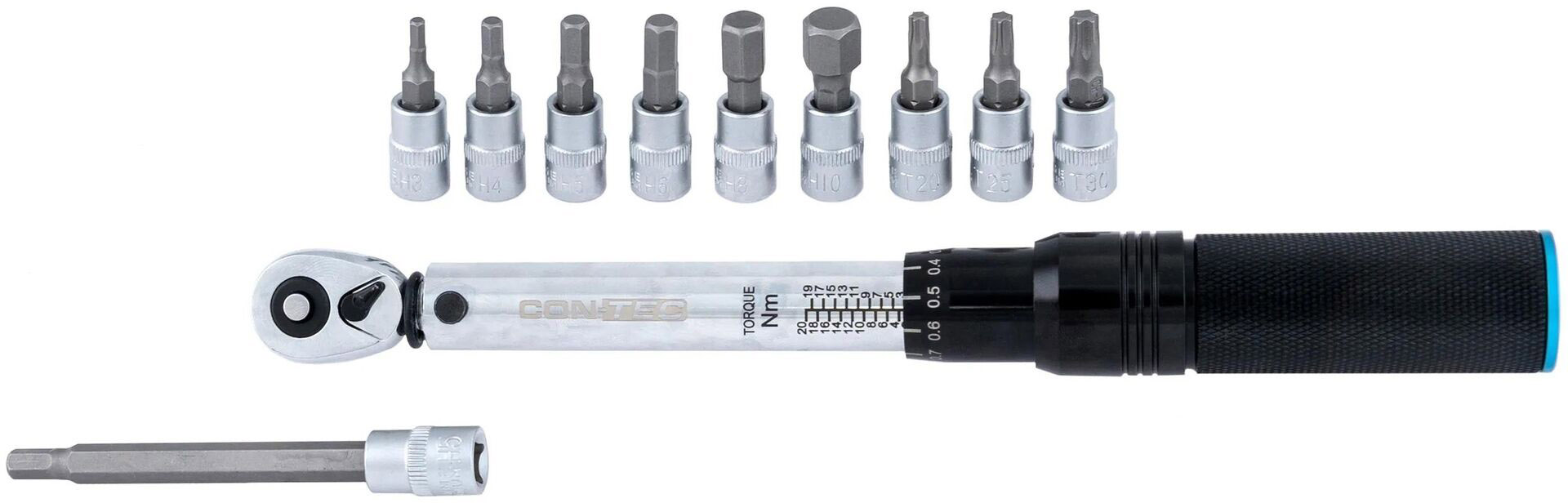 Tilbehør - Værktøj - Con-Tec Momentnøgle Torque Wrench 2-20nm