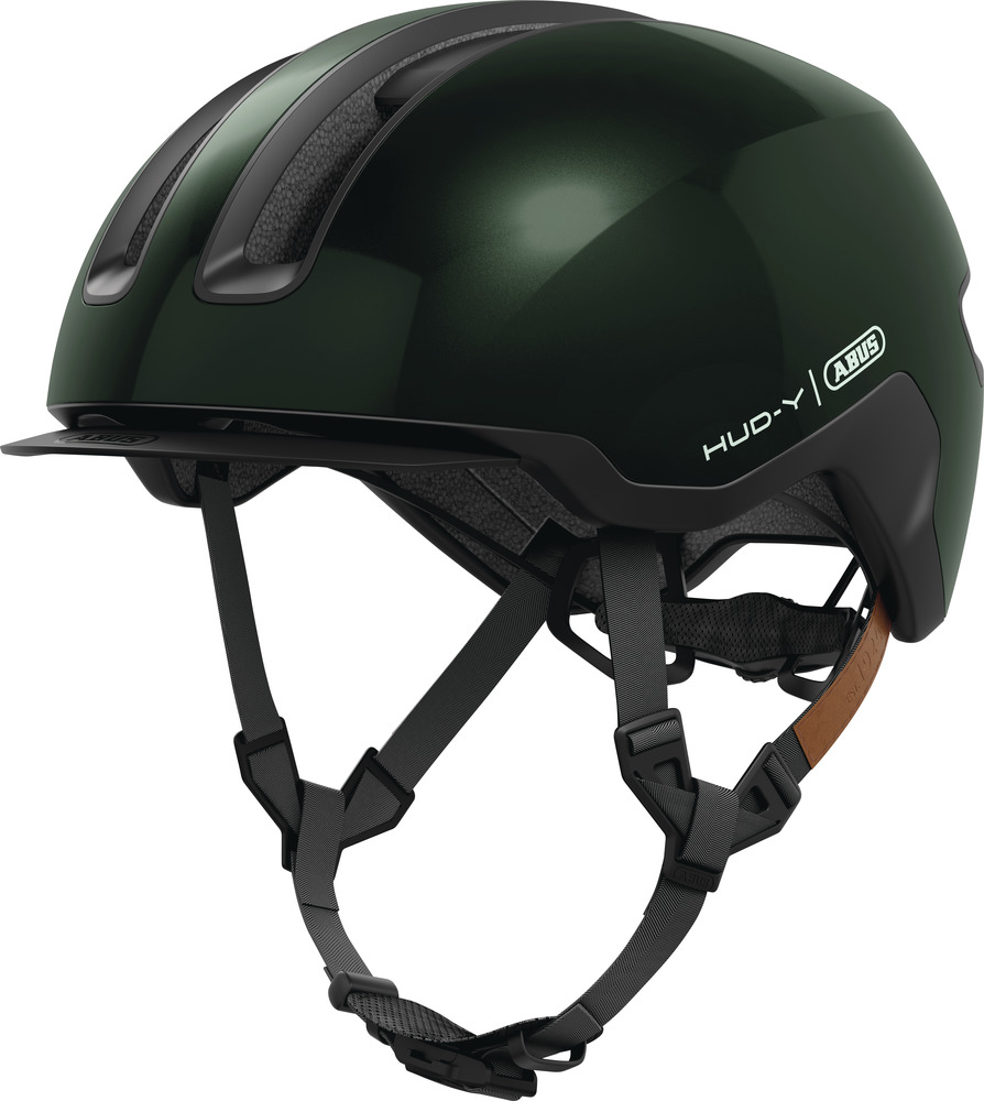 Beklædning - Cykelhjelme - Abus Hud-Y m. LED - Moss Green