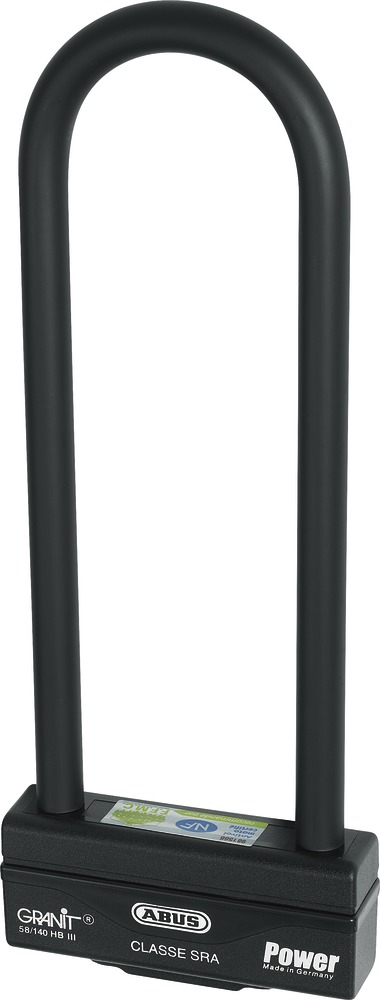 Tilbehør - Cykellås - Abus Bøjlelås 58 Granit Power X-PLUS - 300mm - Sort