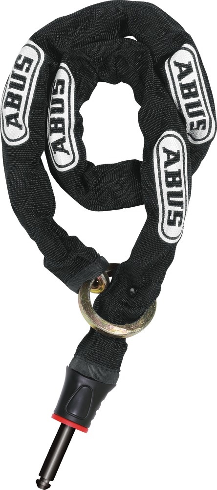 6: Abus Kæde 8mm til Shield ringlås + taske - Sort